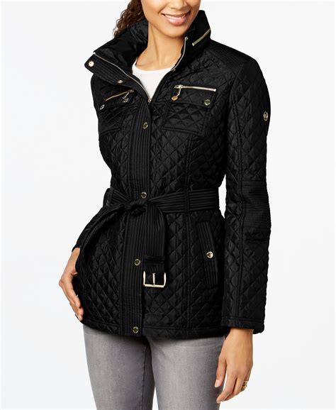 michael kors quilted jacket ladies|michael kors padded jackets women.